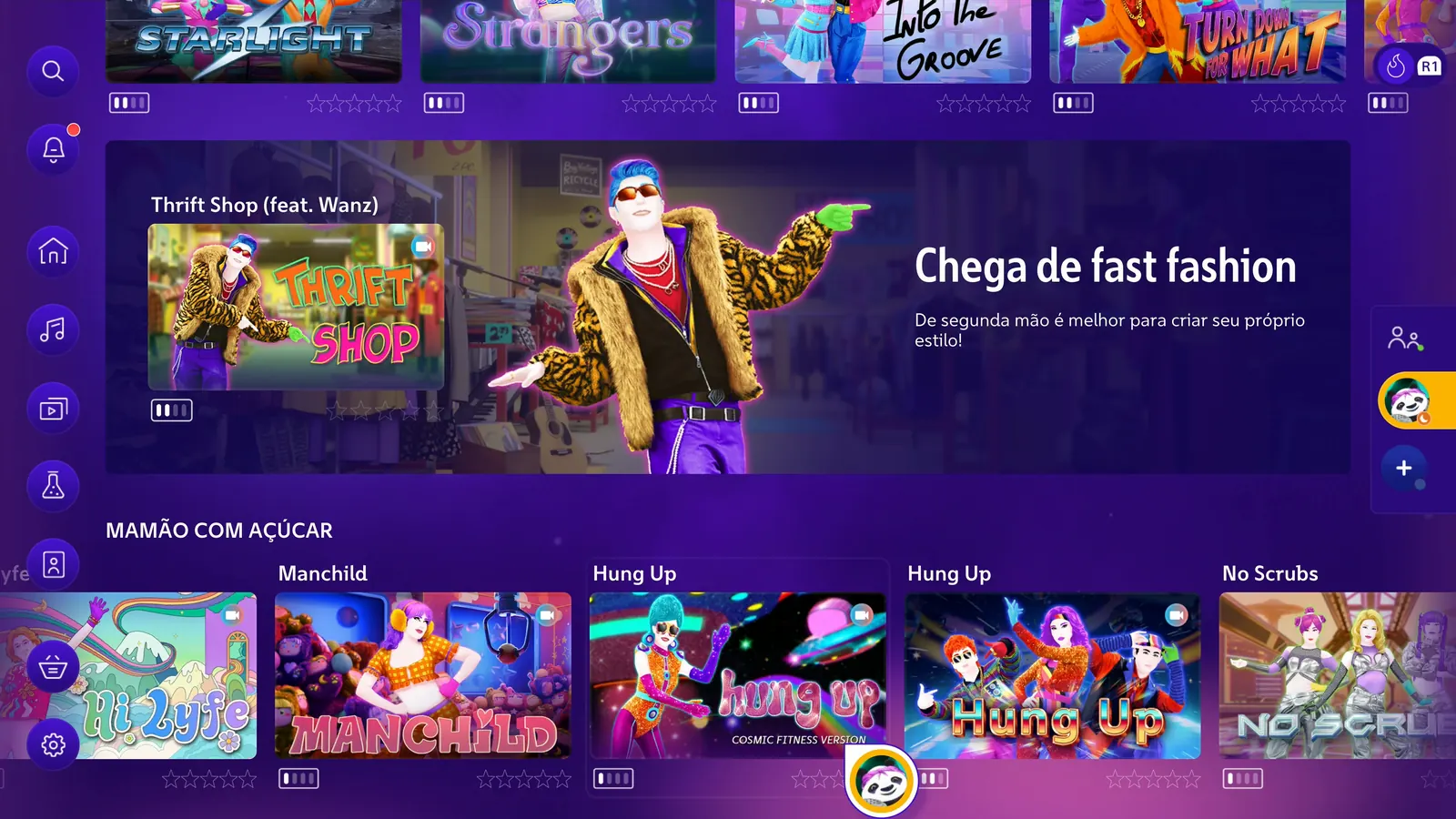 Playlist Chega de fast fashion na tela inicial